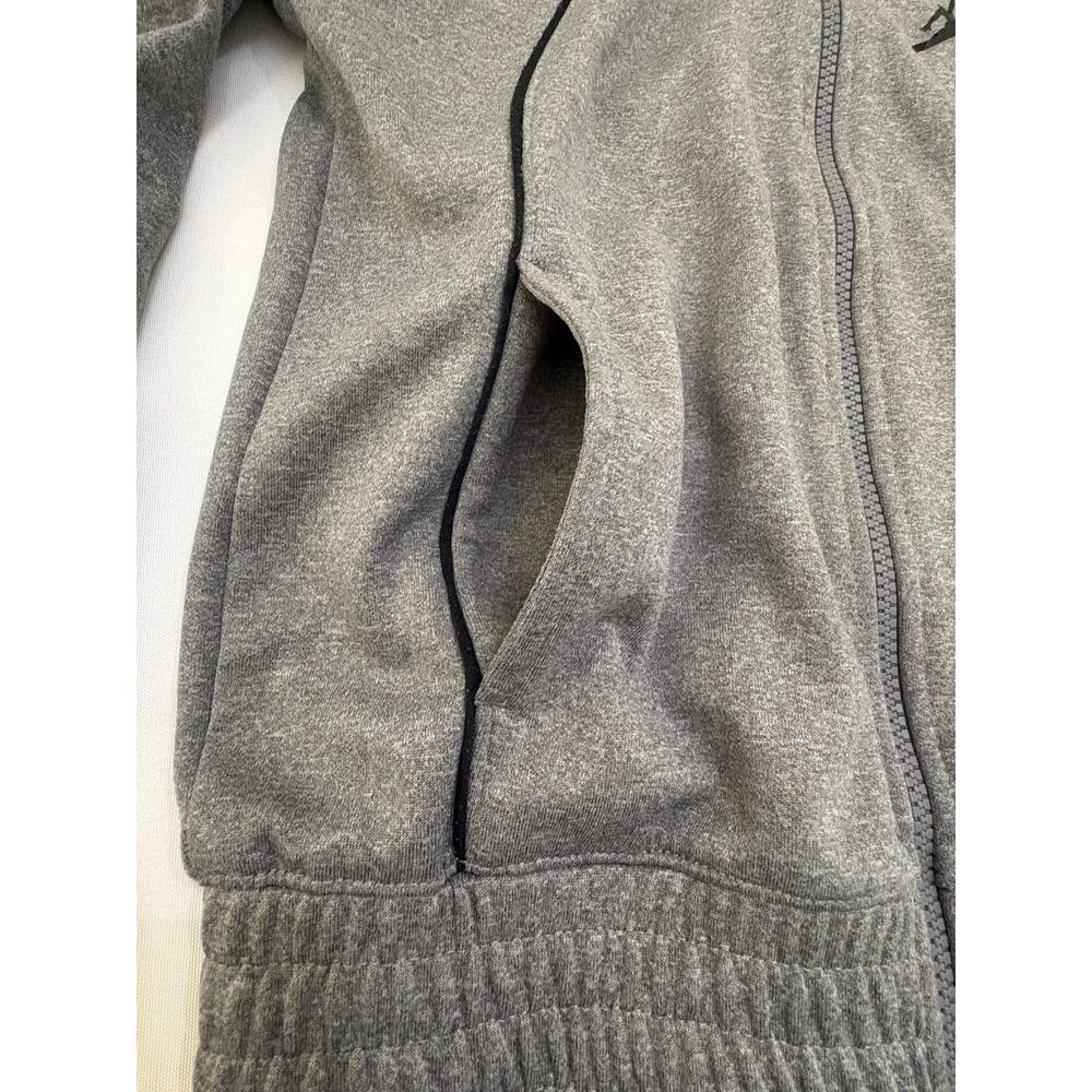 Nike Air Jordan Jumpman Boys Small Full-Zip Track Jacket Gray Black Piping Logo - Picture 5 of 12